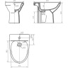 Биде напольное GEBERIT IFO FRISK RS021140000