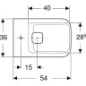 Биде подвесное GEBERIT MYDAY 235450600