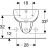 Биде подвесное GEBERIT SMYLE 500.216.01.1