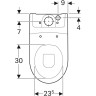 Чаша унитаза GEBERIT ICON 200460000 безободковый