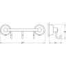 Держатель с 3-мя крючками GEBERIT FBS VIZOVICE VIZ 024