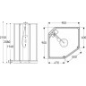 Душевая кабина 90x90 GEBERIT IDO SHOWERAMA 10-5 COMFORT 558.201.301