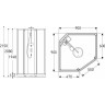 Душевой поддон GEBERIT IDO SHOWERAMA 10-5 COMFORT 558.401.00.1