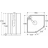 Душевой поддон GEBERIT IDO SHOWERAMA 10-5 COMFORT 558.404.00.1