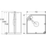 Душевой поддон GEBERIT IDO SHOWERAMA 10-5 COMFORT 558.405.00.1
