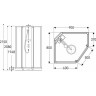 Душевой поддон GEBERIT IDO SHOWERAMA 558.402.00.1