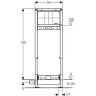 Душевой трап GEBERIT DUOFIX 111.580.00.1 для встраиваемого в стену смесителя 130 см