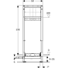 Инсталляция для душа GEBERIT DUOFIX 111.580.00.2 130 см