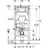 Инсталляция для унитаза GEBERIT DUOFIX UP