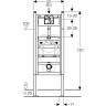 Инсталляция GEBERIT DUOFIX BASIC 111.665.00.5 для писсуара