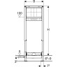 Инсталляция GEBERIT DUOFIX 111.581.00.1 для душевых систем