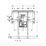 Инсталляция GEBERIT DUOFIX 111.073.00.1 для раковины