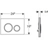 Клавиша смыва GEBERIT SIGMA 21 115.652.SJ.1 черный