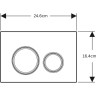 Клавиша смыва GEBERIT SIGMA 21 115.884.JX.1 черный орех