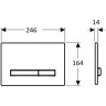 Клавиша смыва GEBERIT SIGMA 50 115.672.JX.2 черный орех