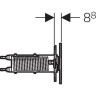 Клавиша смыва GEBERIT SIGMA 70 115.630.FW.1