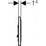 Кнопка смыва GEBERIT SIGMA 116.017.KJ.1