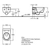 Комплект GEBERIT DUOFIX 111.300.00.5 UP320 с подвесным унитазом GEBERIT ICON RIMFREE 204060000 с сиденьем микролифт 574130000