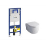 Комплект GEBERIT DUOFIX 111,300,00,5 UP320 с подвесным унитазом ICON RIMFREE F204060000 с сиденьем микролифт F574130000 111,300,00,5-20406
