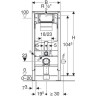 Комплект GEBERIT DUOFIX 111.300.00.5 UP320 с подвесным унитазом XENO2 500.500.01.1 с крышкой-сиденьем 577050