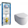 Комплект GEBERIT DUOFIX 111,362,00,5 UP320 с подвесным унитазом ICON RIMFREE F204060000 с сиденьем микролифт F574130000 111,362,00,54