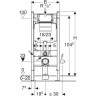 Комплект GEBERIT DUOFIX 111.362.00.5 UP320 с подвесным унитазом ICON SQUARE 201950 с крышкой-сидением 571910000