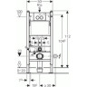 Комплект GEBERIT DUOFIX 458.122.21.1 UP100 с подвесным унитазом KOLO IDOL M1310000U с крышкой-сиденье стандарт