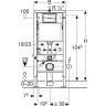 Комплект GEBERIT DUOFIX 458.124.21.1 UP100 с подвесным унитазом IFO SPECIAL RP731300100 с сиденьем RP706012100