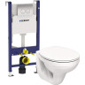 Комплект GEBERIT DUOFIX 458,124,21,1 UP100 с подвесным унитазом KOLO IDOL M1310000U с крышкой-сиденьем 458,124,21,10