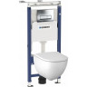 Комплект GEBERIT DUOFIX 458,125,21,1 с подвесным унитазом ACANTO 500,600,01,2 с крышкой-сиденьем ACANTO 500,605,01,2 с микролифтом Slim 458,125,21,123