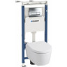 Комплект GEBERIT DUOFIX 458.125.21.1 UP100 с подвесным унитазом ICON RIMFREE 204060000 с сиденьем микролифт 574130000
