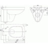 Комплект GEBERIT DUOFIX 458.125.21.1 UP100 с подвесным унитазом IFO SPECIAL RP731200100 с крышкой-сиденьем soft-close