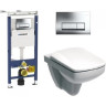 Комплект GEBERIT DUOFIX 458,125,21,1 UP100 с подвесным унитазом IFO SPECIAL RP731200100 с крышкой-сиденьем soft-close RP706011300 458,125,21,11