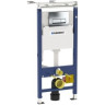 Комплект GEBERIT DUOFIX 458.125.21.1 UP100 с подвесным унитазом RENOVA PLAN RIMFREE 500.378.01.1 с сиденьем микролифт 500.691.01.1