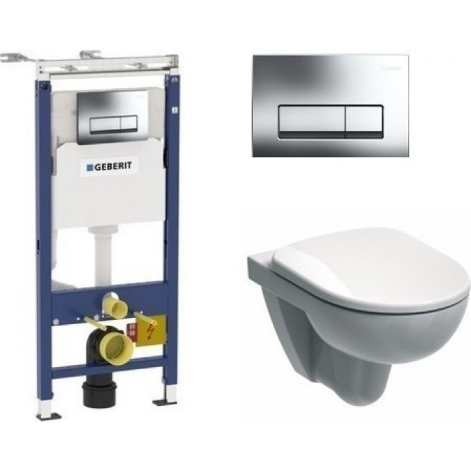 Комплект GEBERIT DUOFIX UP100 458.125.21.1 с подвесным унитазом IFO SPECIAL RP731300100 с сиденьем стандарт RP706012100