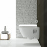 Комплект инсталляции GEBERIT DUOFIX PLATTENBAU 458.125.21.1 с клавишей DELTA 51 хром глянец с подвесным унитазом RENOVA PLAN 500.378.01.1 и сиденьем микролифт 500.691.01.1