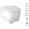 Комплект инсталляции GEBERIT ICON 500.362.TC.I с подвесным унитазом