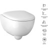 Комплект инсталляции GEBERIT RENOVA COMPACT 500.122.TC.R с подвесным унитазом