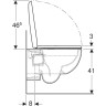 Комплект инсталляция GEBERIT DUOFIX DELTA 500.103.DW.R с подвесным унитазом RENOVA с сиденьем микролифт и клавишей