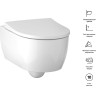 Комплект инсталляция GEBERIT DUOFIX 500.300.01.I с подвесным унитазом ICON с сиденьем микролифт и клавишей