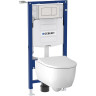Комплект инсталляция GEBERIT DUOFIX 500,300,01.I с подвесным унитазом ICON с сиденьем микролифт и клавишей