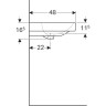 Комплект мебели GEBERIT SMYLE 529.353.00.7 75 см белый