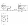 Комплект подвесного унитаза GEBERIT ICON 204060000 с инсталляцией DUOFIX DELTA 458.124.21.1 и сиденьем ICON 574130000