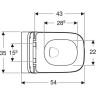 Комплект подвесного унитаза GEBERIT SMYLE SQUARE