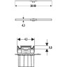 Крышка дренажного канала GEBERIT CLEANLINE60 154.456.00.1