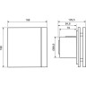 Накладной вентилятор GEBERIT S&P SILENT-100 CZ SILVER DESIGN