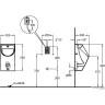 Писсуар GEBERIT RENOVA NR.1 PLAN 235118000