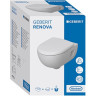Подвесной унитаз GEBERIT RENOVA 500.800.00.1 с крышкой-сиденьем микролифт