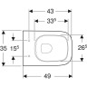 Подвесной унитаз GEBERIT SMYLE SQUARE 500.379.01.1