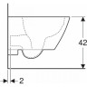 Подвесной унитаз GEBERIT SMYLE SQUARE 500.379.01.1